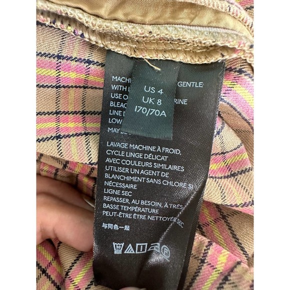 Anthropologie Plaid Essential Trousers size 4 - Picture 11 of 13